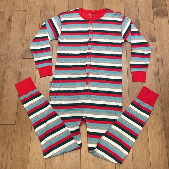 HATLEY X INDIGO ADULT UNISEX UNION SUIT HOLIDAY WINTER STRIPE SIZE XL - Picture 4 of 9